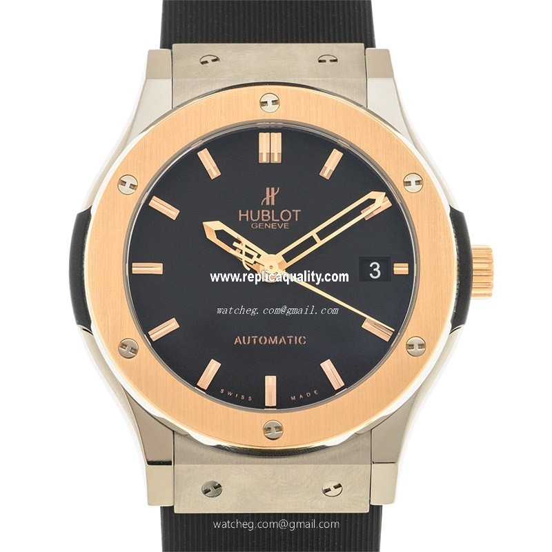 Hublot CLASSIC FUSION 511.NO.1180.RX Automatic 18kt Rose Gold & Titanium Black