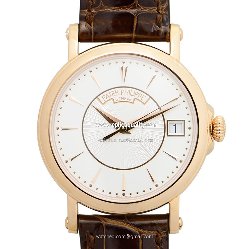 Patek Philippe CALATRAVA 5153R-001 Automatic 18kt Rose Gold Silvery & White