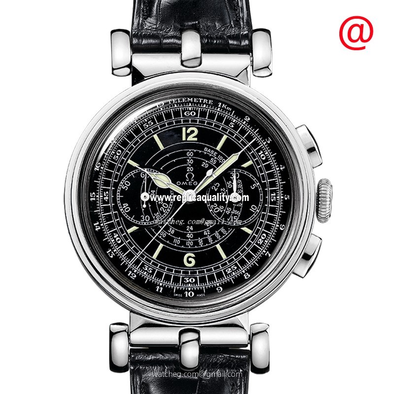 Omega SPECIALITIES 516.53.38.50.01.001 Manual Wind 18kt White Gold Black