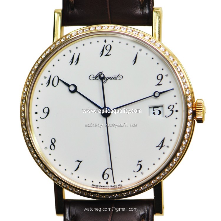 Breguet CLASSIC 5178BA/29/9V6/D000 Automatic 18kt Gold & Diamond White