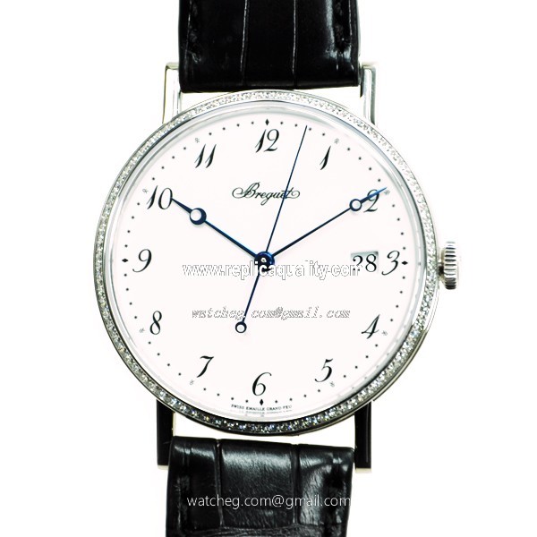 Breguet CLASSIC 5178BB/29/9V6/D000 Automatic 18kt White Gold & Diamond White