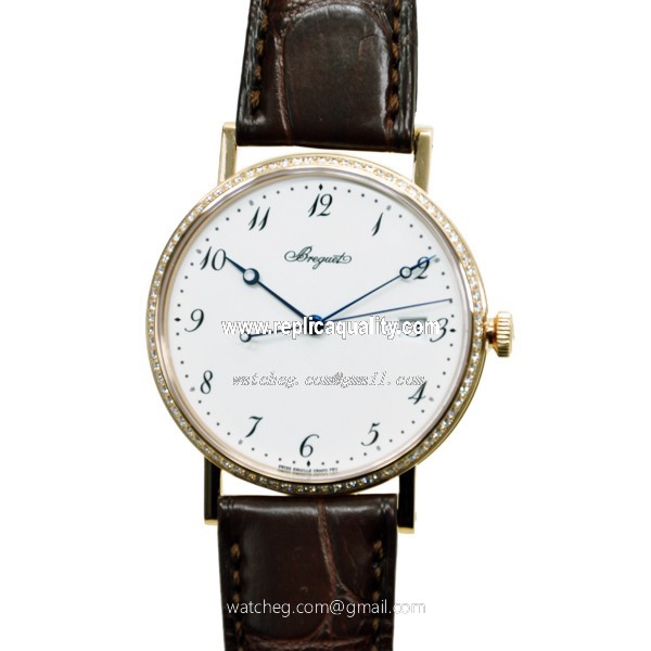 Breguet CLASSIC 5178BR/29/9V6/D000 Automatic 18kt Rose Gold & Diamonds White