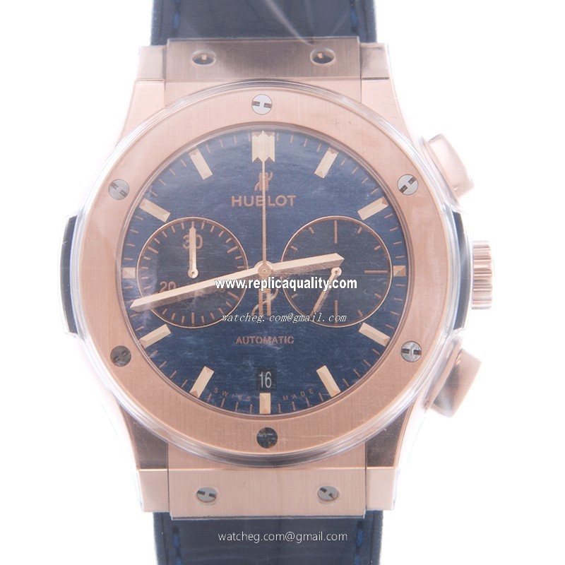 Hublot CLASSIC FUSION 521.OX.7180.LR Automatic 18kt Rose Gold Blue