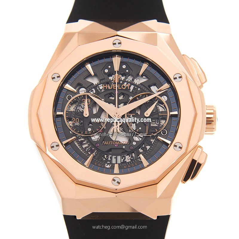 Hublot CLASSIC FUSION 525.OX.0180.RX.ORL18 Automatic 18kt Rose Gold Transparent Skull