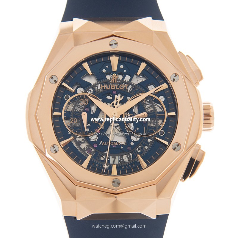Hublot CLASSIC FUSION 525.OX.5180.RX.ORL21 Automatic 18kt Rose Gold Blue