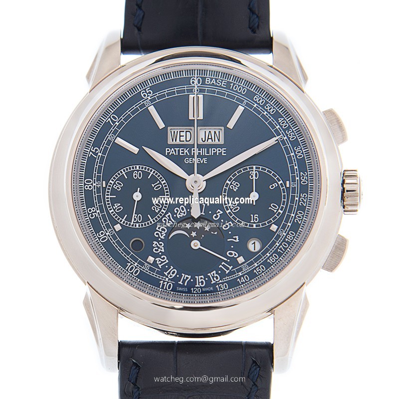 Patek Philippe GRAND COMPLICATIONS 5270G-019 Manual Wind 18kt White Gold Blue