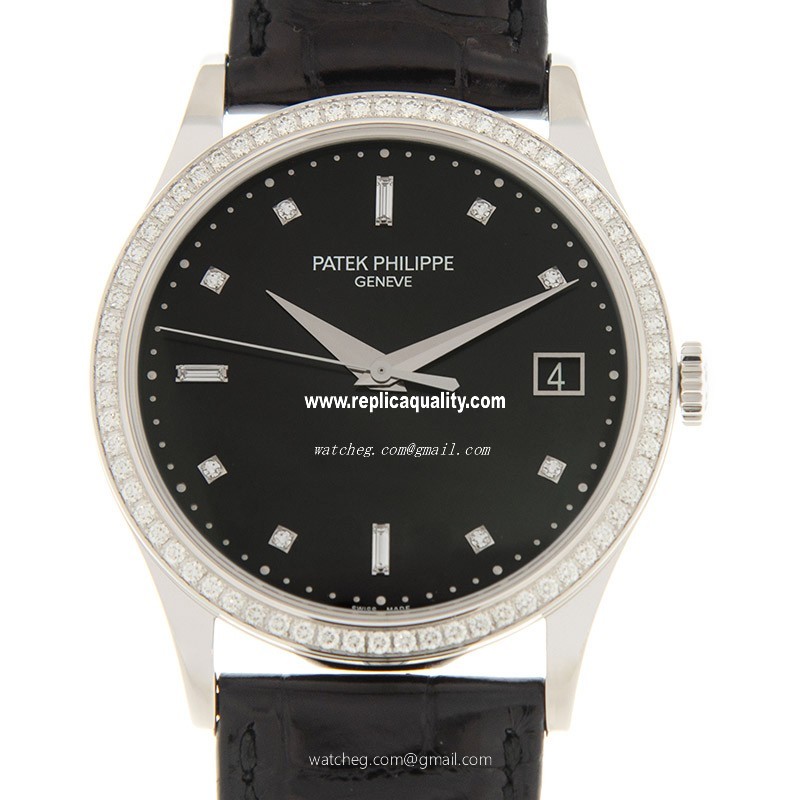 Patek Philippe CALATRAVA 5297G-001 Automatic 18kt White Gold & Diamond Black