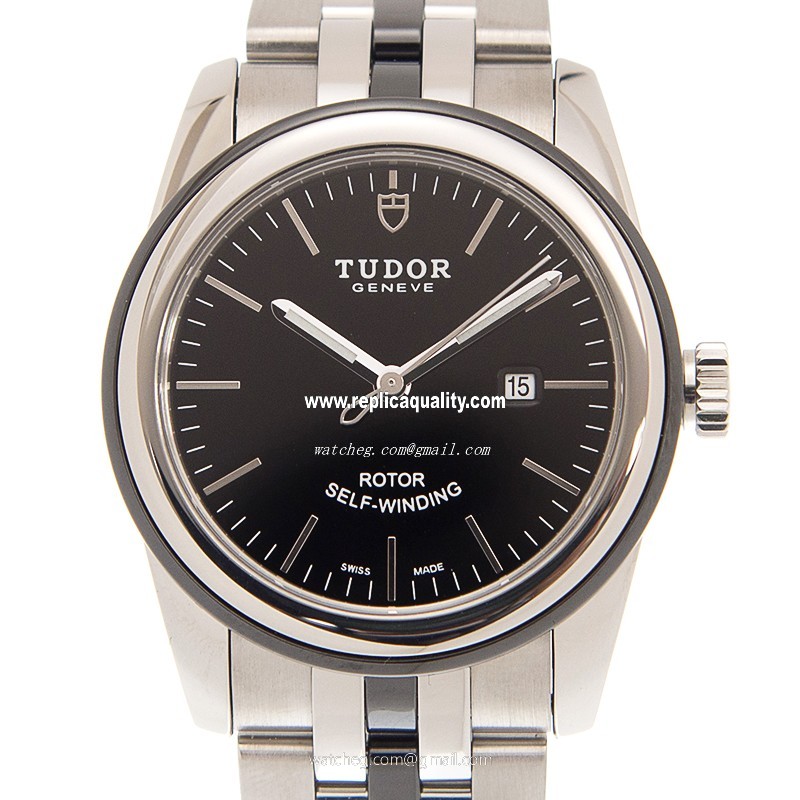 Tudor GLAMOUR DATE 53010N-68030N-BK Automatic Stainless Steel Black
