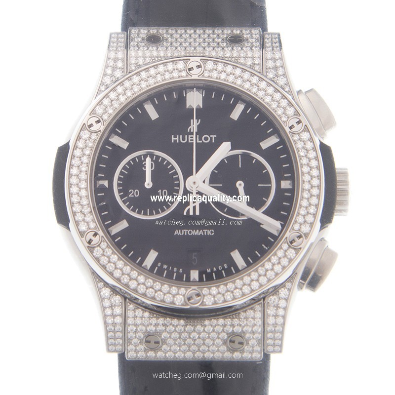Hublot CLASSIC FUSION 541.NX.1171.LR.1704 Automatic Titanium & Diamond Black
