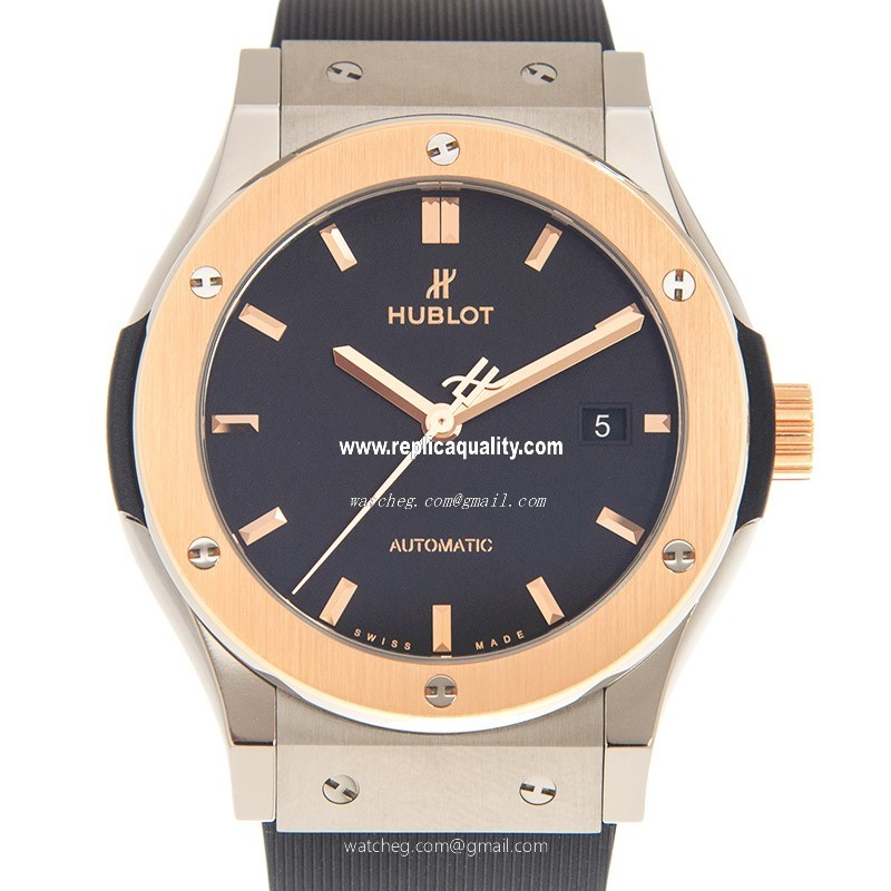 Hublot CLASSIC FUSION 542.NO.1181.RX Automatic 18kt Rose Gold & Titanium Black