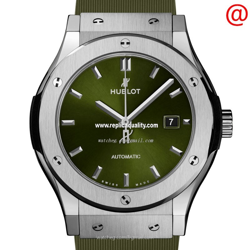 Hublot CLASSIC FUSION 542.NX.8970.RX Automatic Stainless Steel & Titanium Green