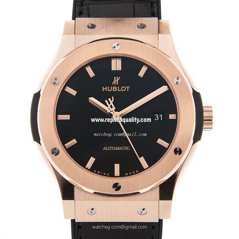 Hublot CLASSIC FUSION 542.OX.1181.LR Automatic 18kt Rose Gold Black