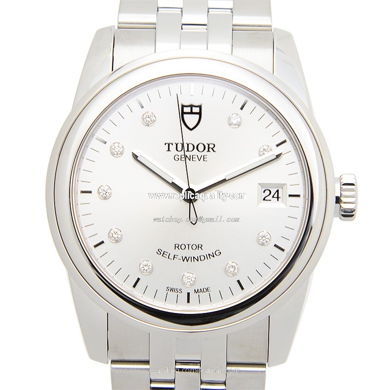 Tudor GLAMOUR DATE 55000-68050-10DI-SV Automatic Stainless Steel Silver