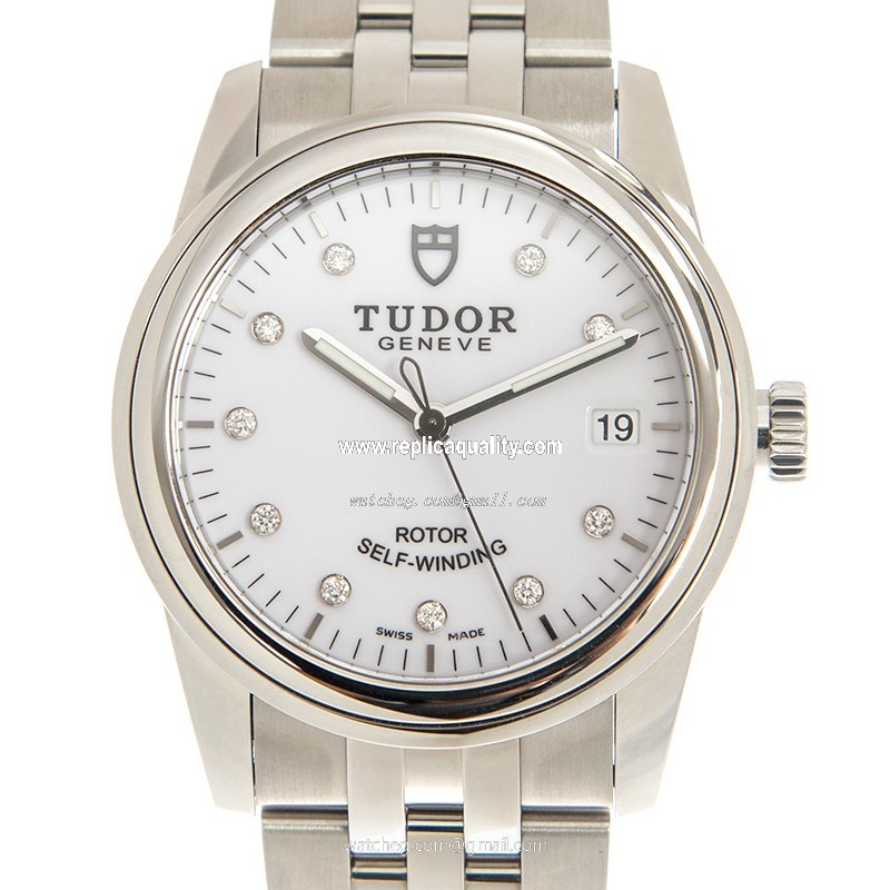 Tudor GLAMOUR DATE 55000-68050-10DI-WT Automatic Stainless Steel White
