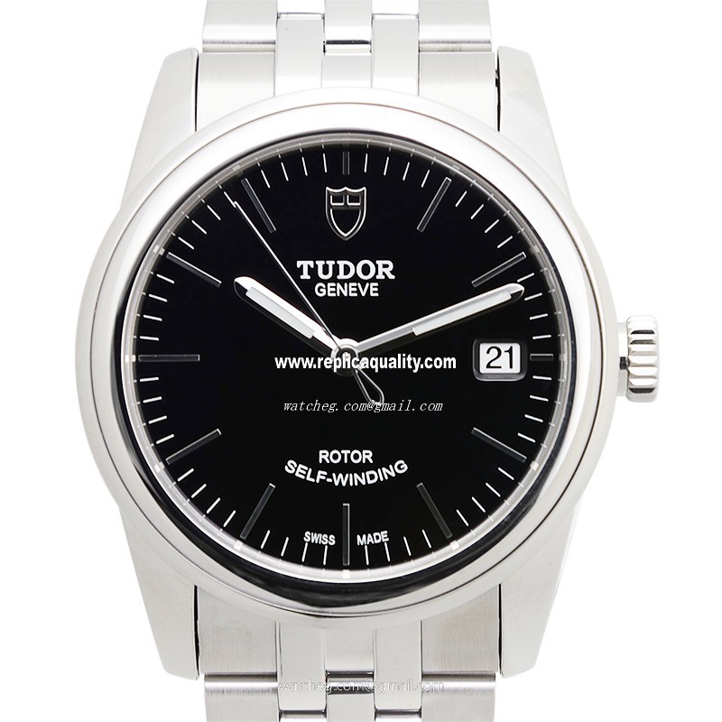 Tudor GLAMOUR DATE 55000-68050-BK Automatic Stainless Steel Black