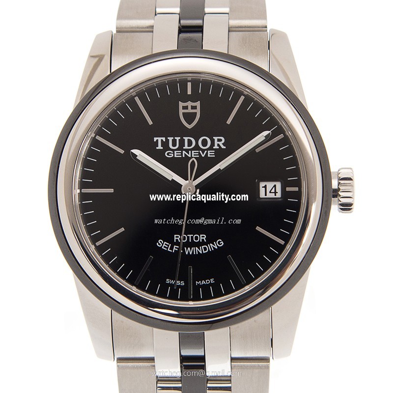 Tudor GLAMOUR DATE 55010N-68050N-BK Automatic Stainless Steel Black