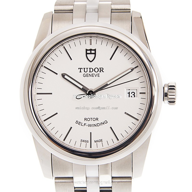 Tudor GLAMOUR DATE 55010W-68050W-WT Automatic Stainless Steel White