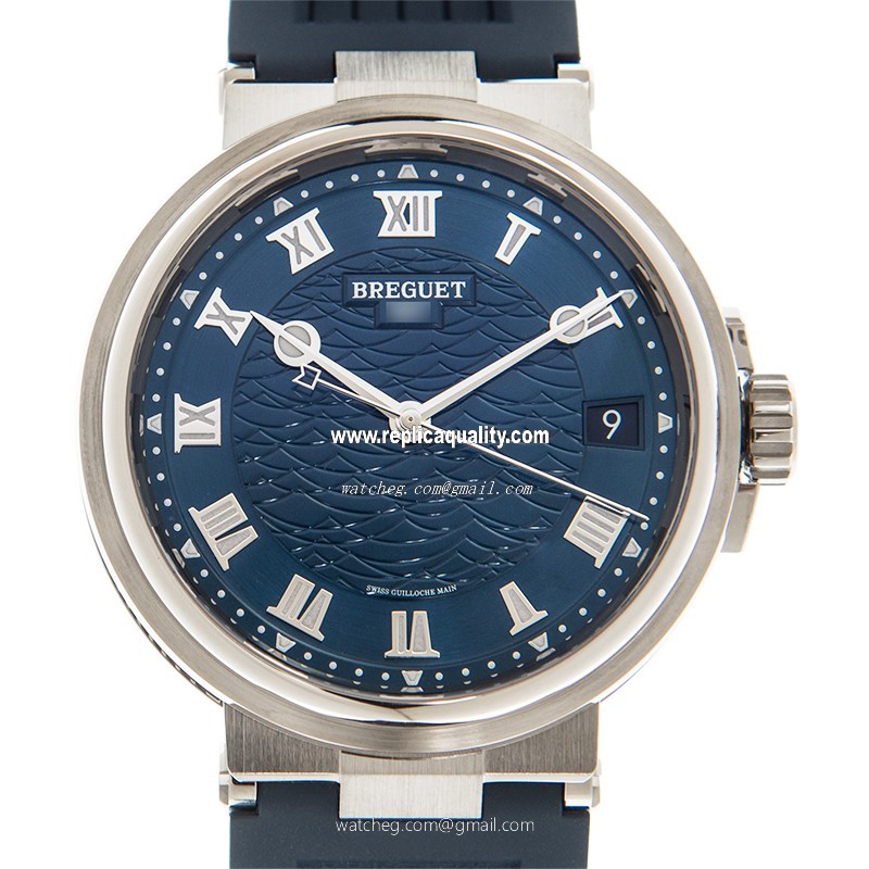 Breguet MARINE 5517BB/Y2/5ZU Automatic 18kt White Gold Blue