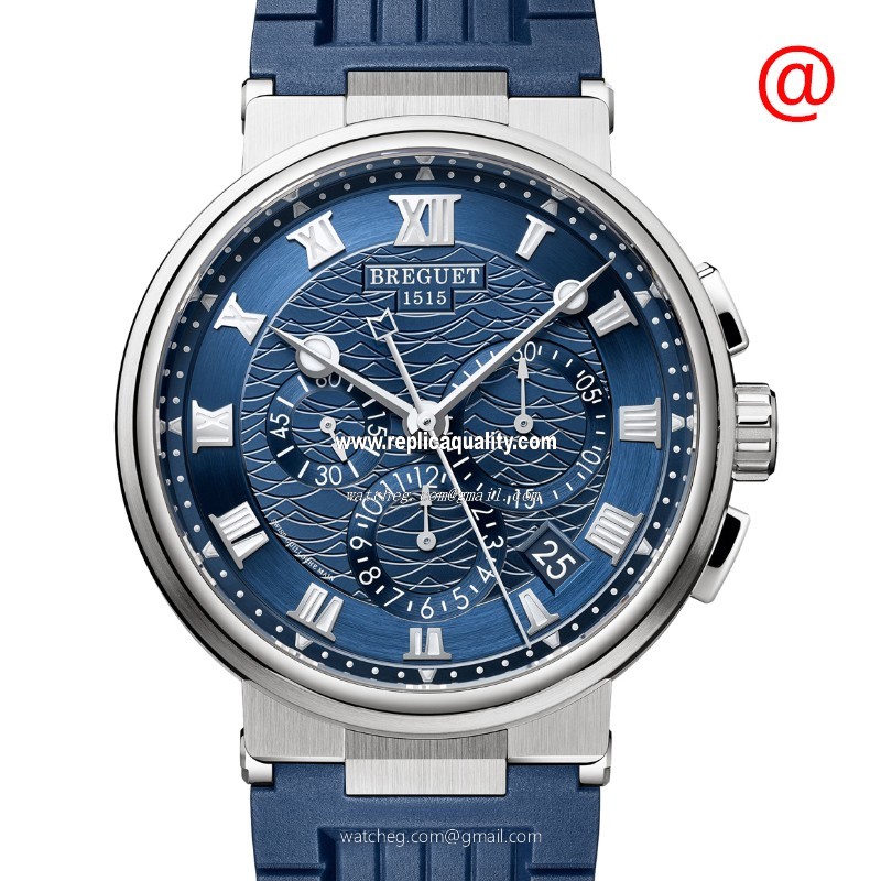 Breguet MARINE 5527BB/Y2/5WV Automatic 18kt White Gold Blue