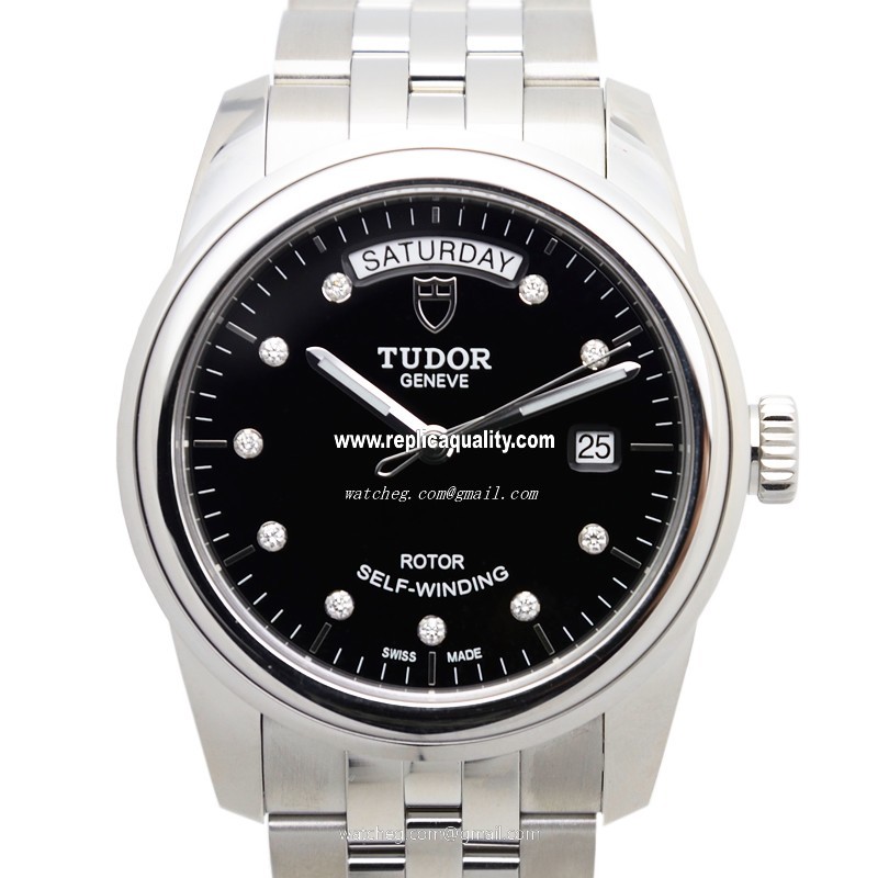 Tudor GLAMOUR DATE 56000-68060-10DI-BK Automatic Stainless Steel Black