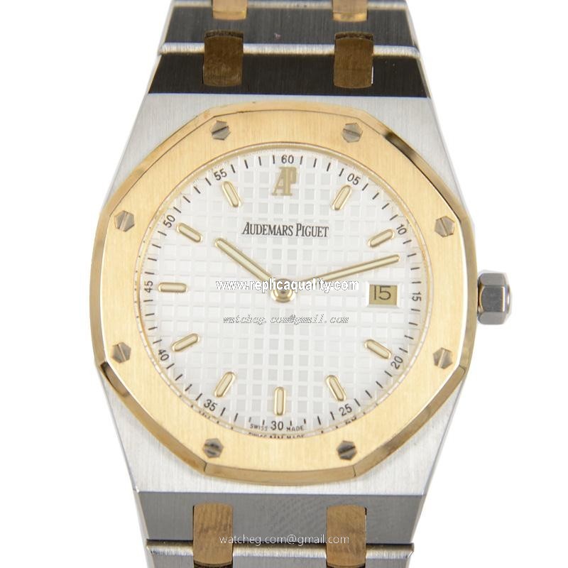 Audemars Piguet ROYAL OAK 56175SA.O.0789SA.09 Quartz 18kt Gold & Steel Silvery & White