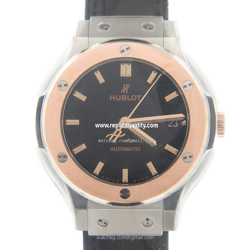 Hublot CLASSIC FUSION 565.NO.1181.LR Automatic Titanium & Rose Gold Black