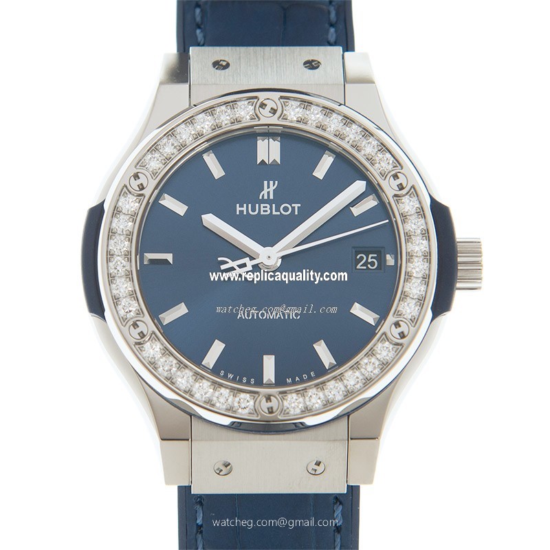 Hublot CLASSIC FUSION 565.NX.7170.LR.1204 Automatic Stainless Steel & Diamonds Blue