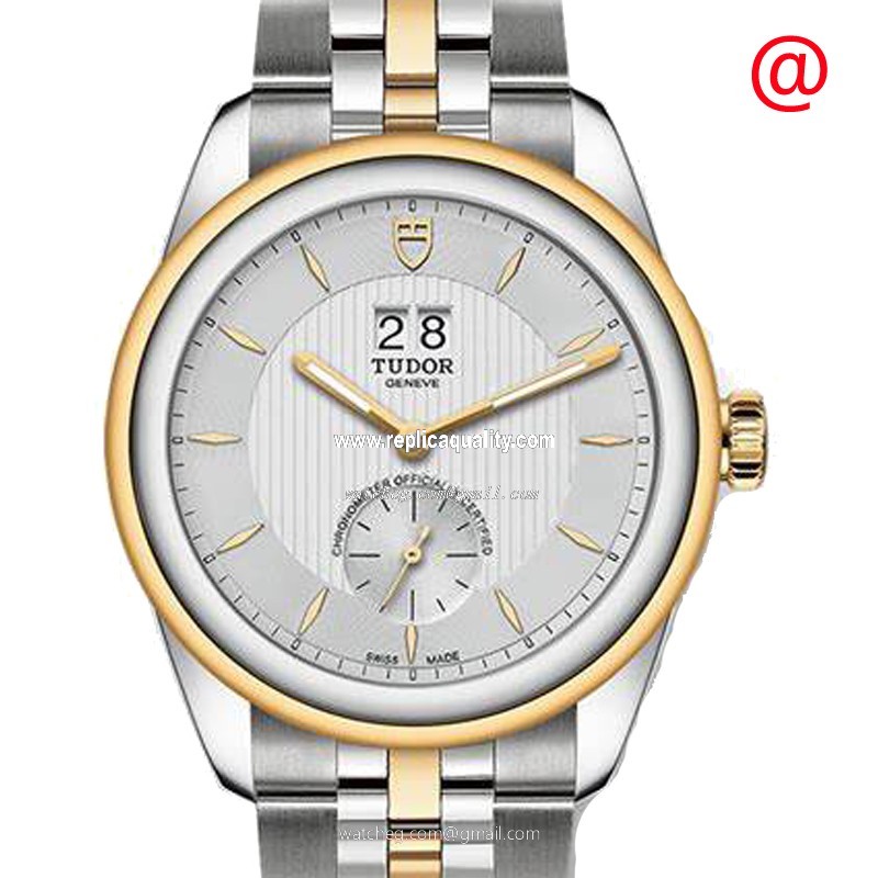 Tudor GLAMOUR DATE 57103WT Automatic 18kt Gold & Steel White
