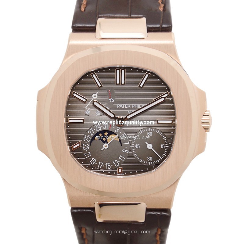 Patek Philippe NAUTILUS 5712R-001 Automatic 18kt Rose Gold Dark grey
