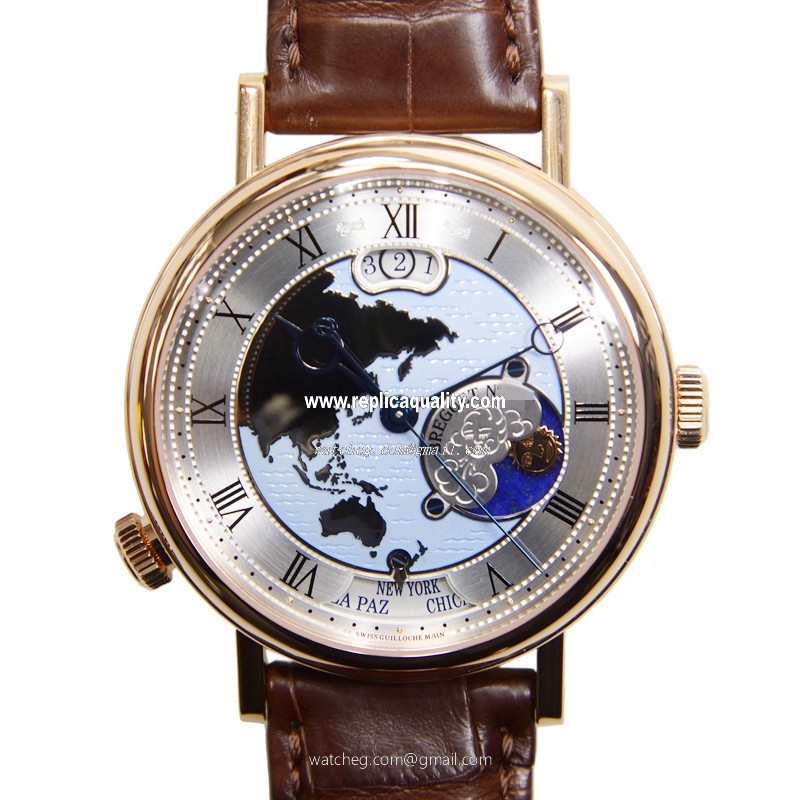 Breguet CLASSIC 5717BR/AS/9ZU Automatic 18kt Rose Gold Silver