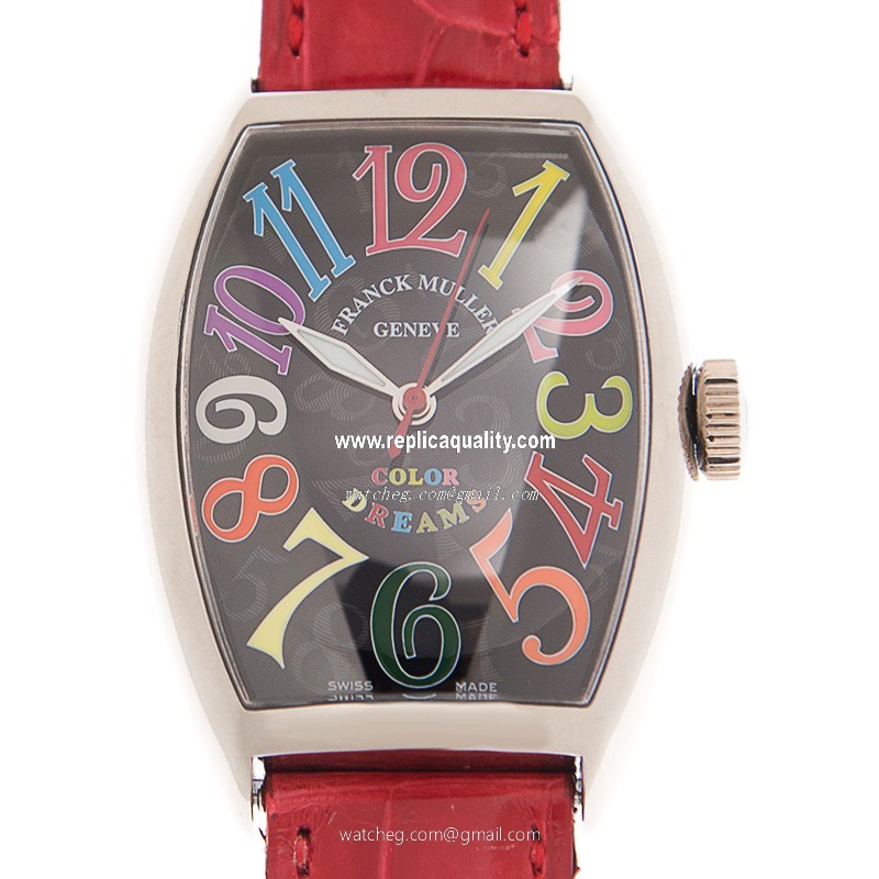 Franck Muller CINTREE CURVEX 5850 SC COL DRM (OG) Automatic 18kt White Gold Black
