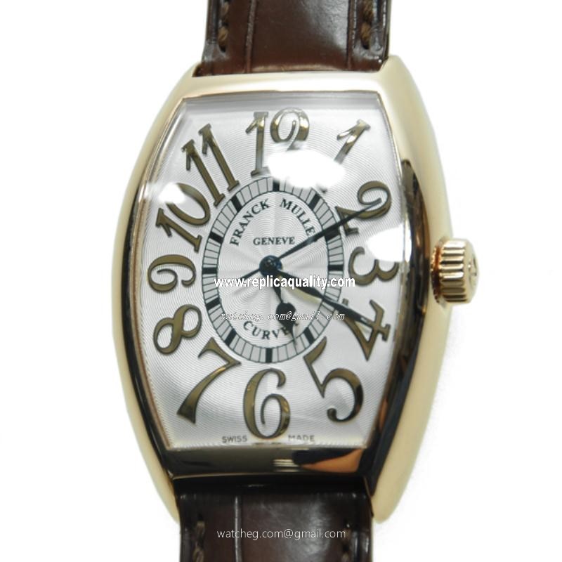 Franck Muller CINTREE CURVEX 5850 SC REL (5N) Automatic 18kt Rose Gold Silver