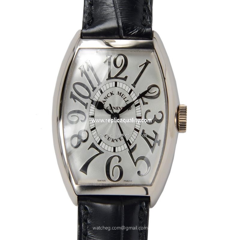 Franck Muller CINTREE CURVEX 5850 SC REL (OG) Quartz 18kt White Gold Silver