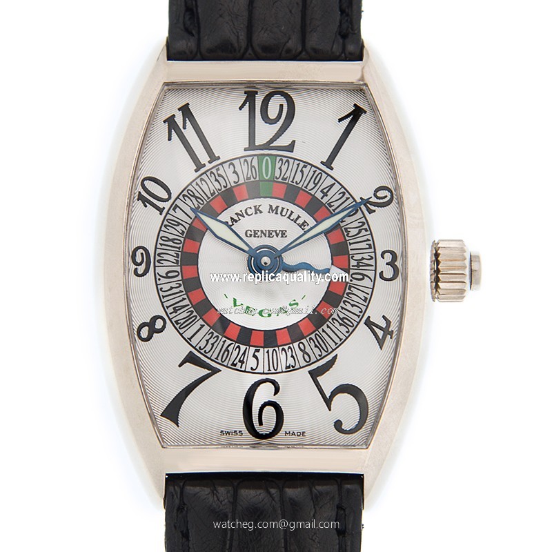 Franck Muller CINTREE CURVEX 5850 VEGAS (OG) Automatic 18kt White Gold Silver