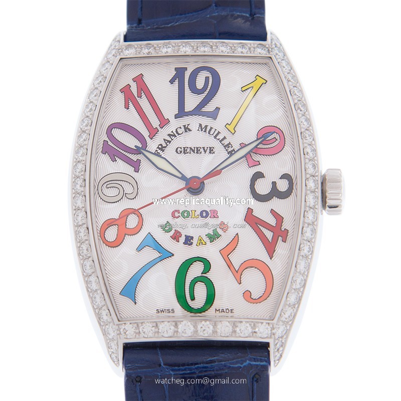Franck Muller CINTREE CURVEX 5851 M SC COL DRM D 1R (AC) Automatic Stainless Steel & Diamonds Silver