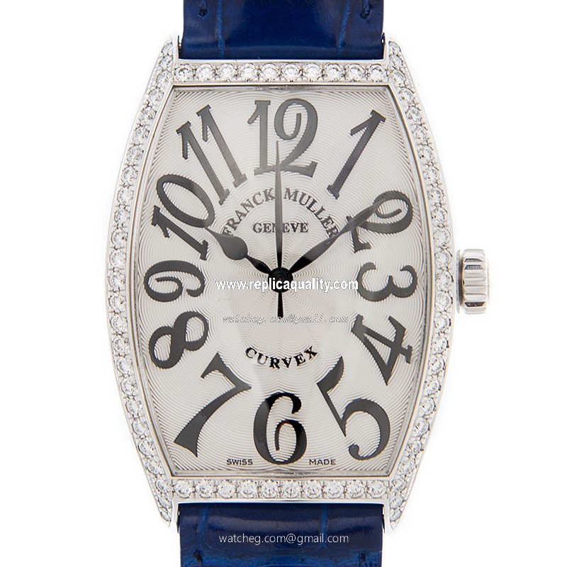 Franck Muller CINTREE CURVEX 5851 M SC D 1R (AC) Automatic Stainless Steel White