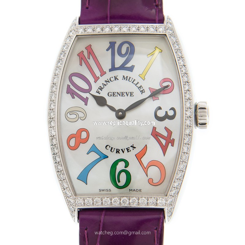 Franck Muller CINTREE CURVEX 5852 M QZ COL DRM MOP D 1R (AC) Quartz Stainless Steel & Diamonds White