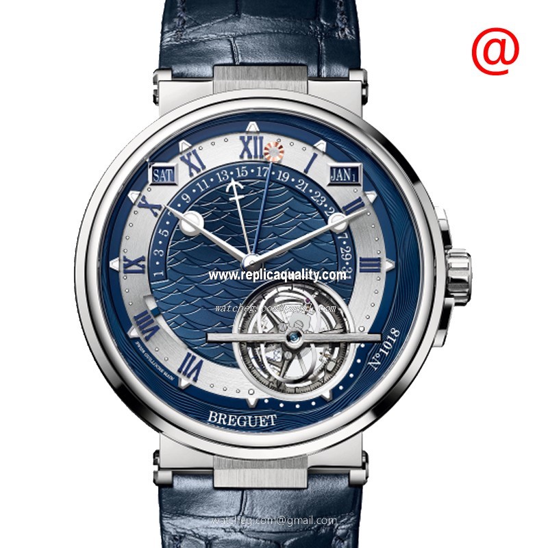 Breguet MARINE 5887PT/Y2/9WV Automatic Platinum Blue 