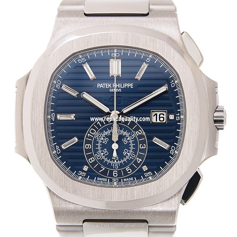 Patek Philippe NAUTILUS 5976/1G-001 Automatic 18kt White Gold Blue