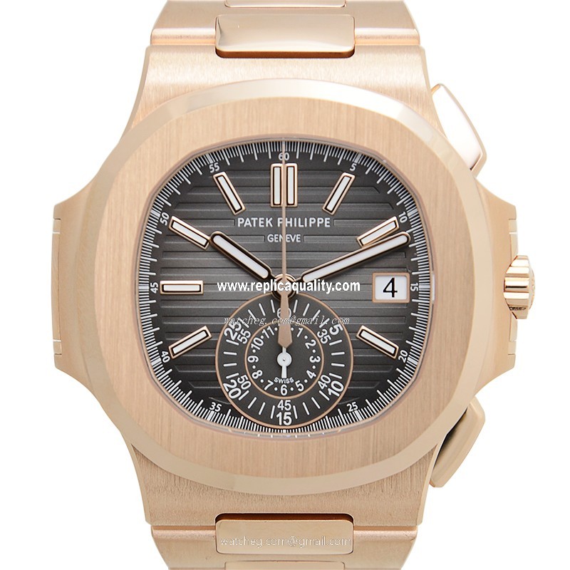 Patek Philippe NAUTILUS 5980/1R-001 Automatic 18kt Rose Gold Gray
