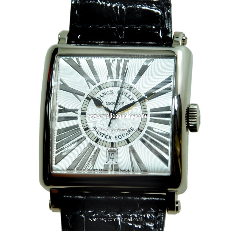 Franck Muller MASTER SQUARE 6000 H SC DT (OG) Automatic 18kt White Gold Silver