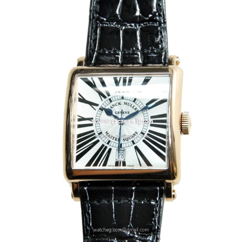 Franck Muller MASTER SQUARE 6000 H SC DT R (5N) Automatic 18kt Rose Gold Silver