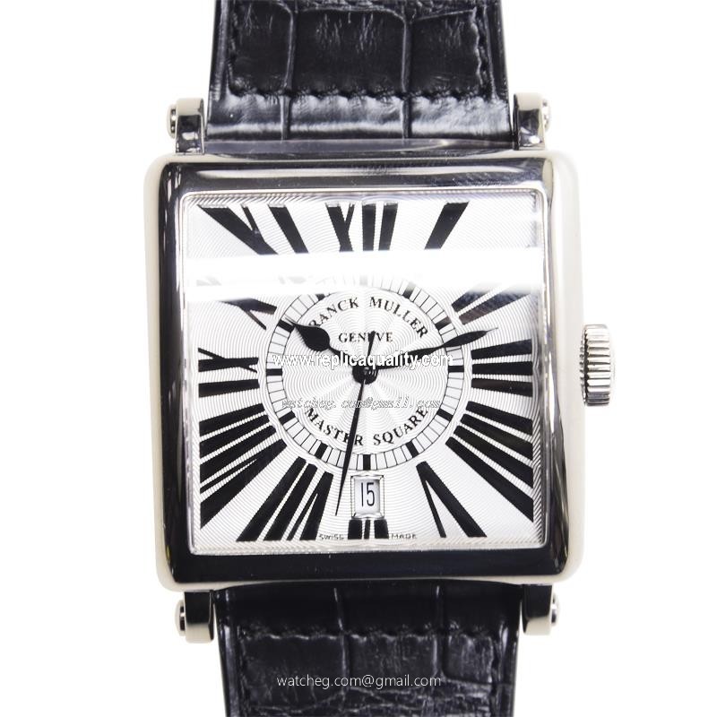 Franck Muller MASTER SQUARE 6000 H SC DT R (OG) Automatic 18kt White Gold Silver