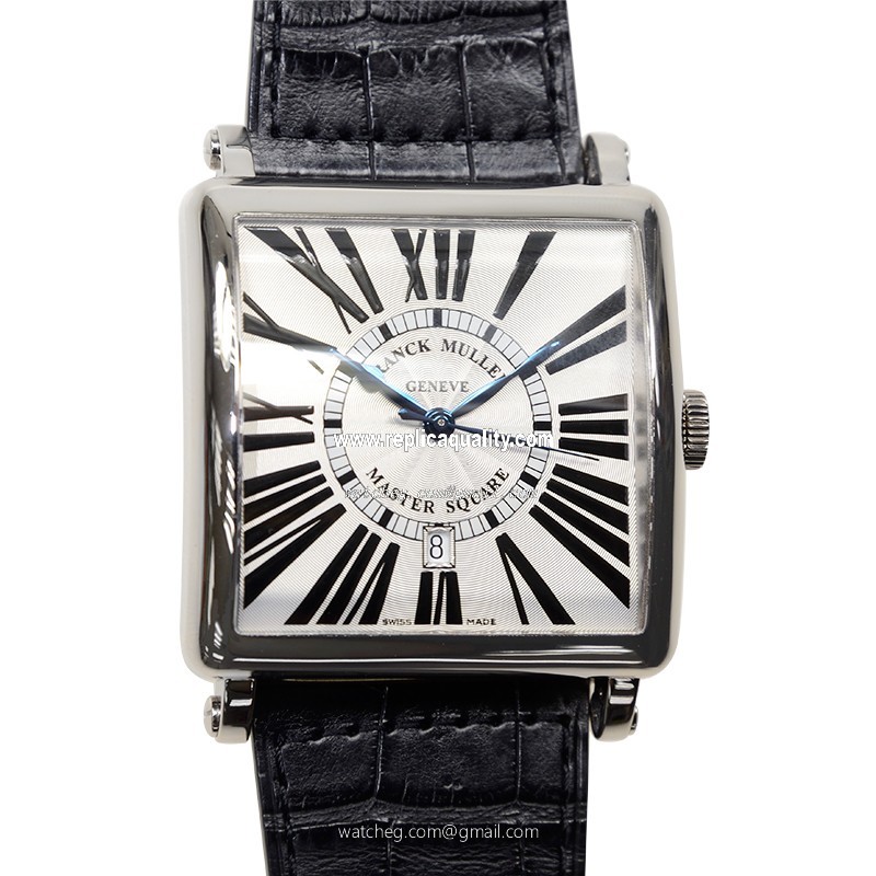 Franck Muller MASTER SQUARE 6000 K SC DT R (OG) Automatic 18kt White Gold Silver