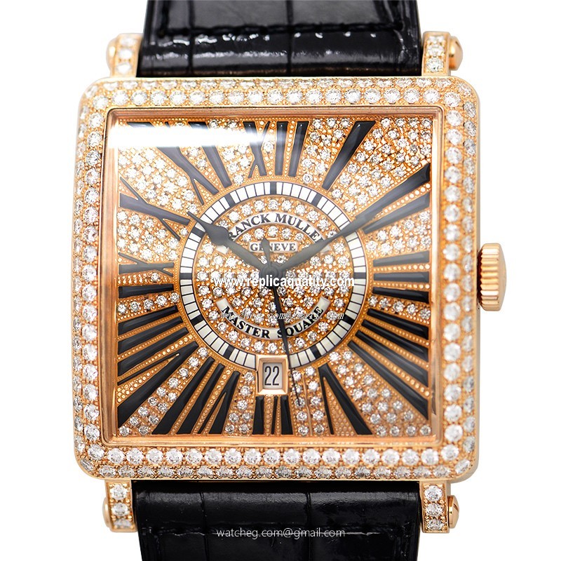 Franck Muller MASTER SQUARE 6000 K SC DT R D CD (5N) Automatic 18kt Rose Gold & Diamonds Gold
