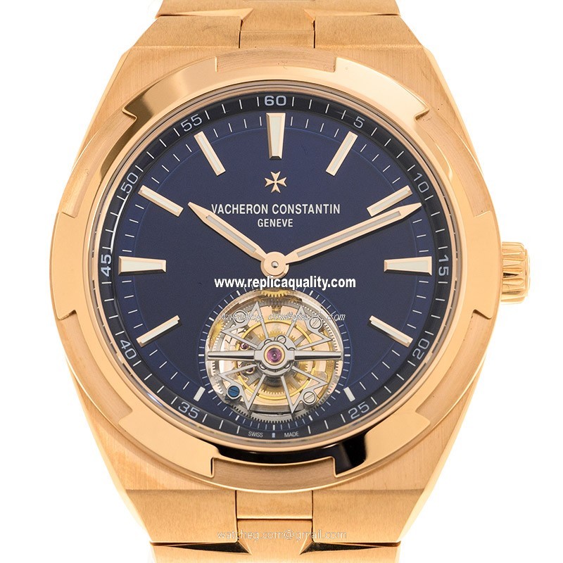 Vacheron Constantin OVERSEAS 6000V/110R-B733 Automatic 18kt Rose Gold Blue 