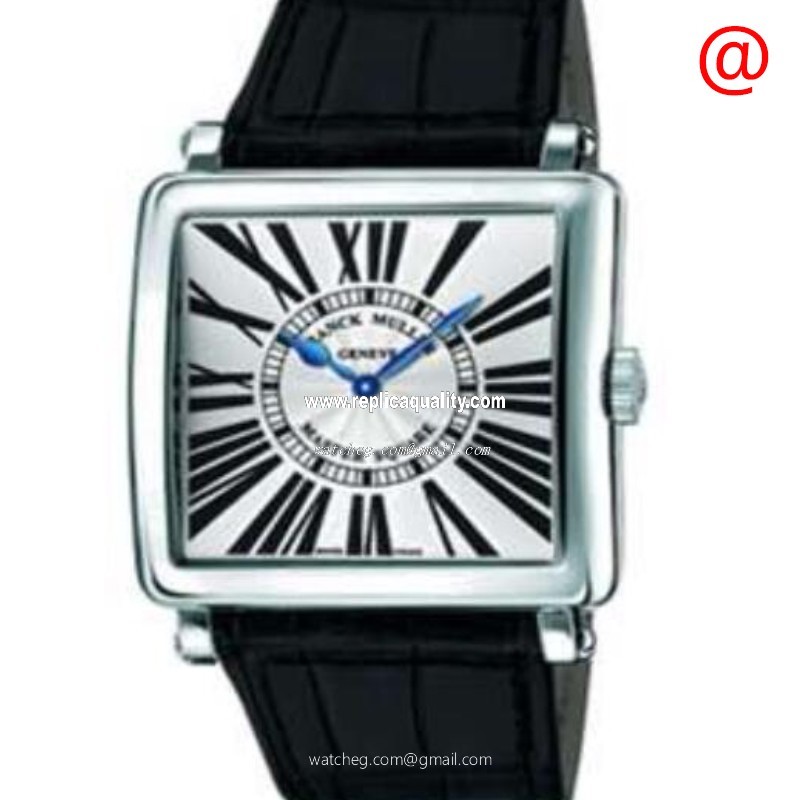 Franck Muller MASTER SQUARE 6002 H QZ BL R(AC) Quartz Stainless Steel Silver