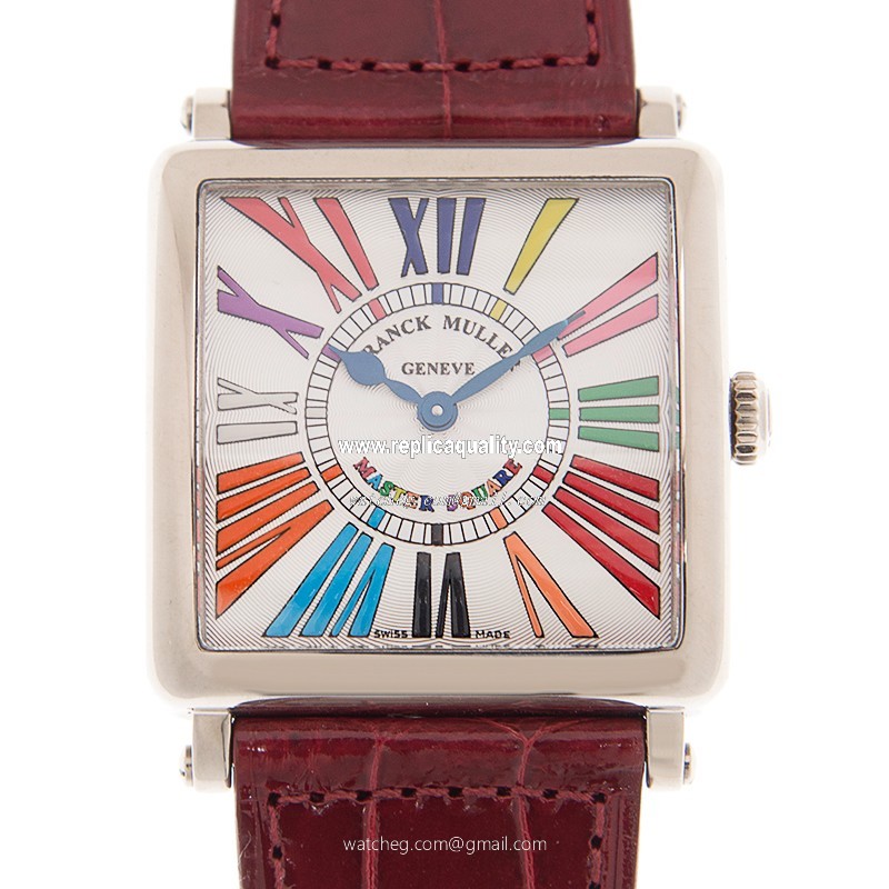 Franck Muller MASTER SQUARE 6002 M QZ COLOR DREAMS (OG) Quartz 18kt White Gold White