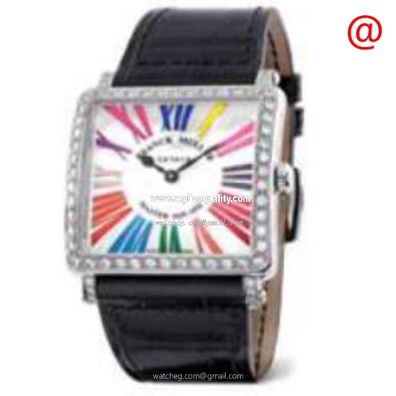 Franck Muller MASTER SQUARE 6002 M QZ MOP D 1R COL DR(AC) Quartz Stainless Steel & Diamonds White