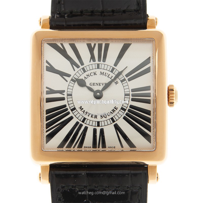 Franck Muller MASTER SQUARE 6002 M QZ R (5N) Quartz 18kt Rose Gold Silver